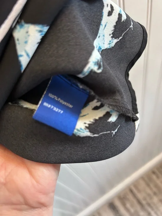 🐦‍⬛ Apt. 9 Pretty Black Floral Print Cami with Blue and Yellow Bird Accents XL - Picture 5 of 5